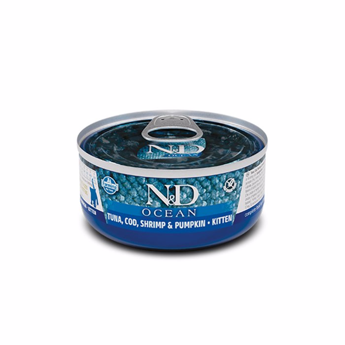 N&D KONSERBA GTAS KITTEN OCEAN TUNA, COD & PUMP 70gr